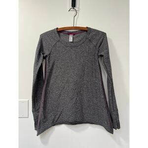 Girls Ivivva Lululemon long sleeve grey shirt size 12